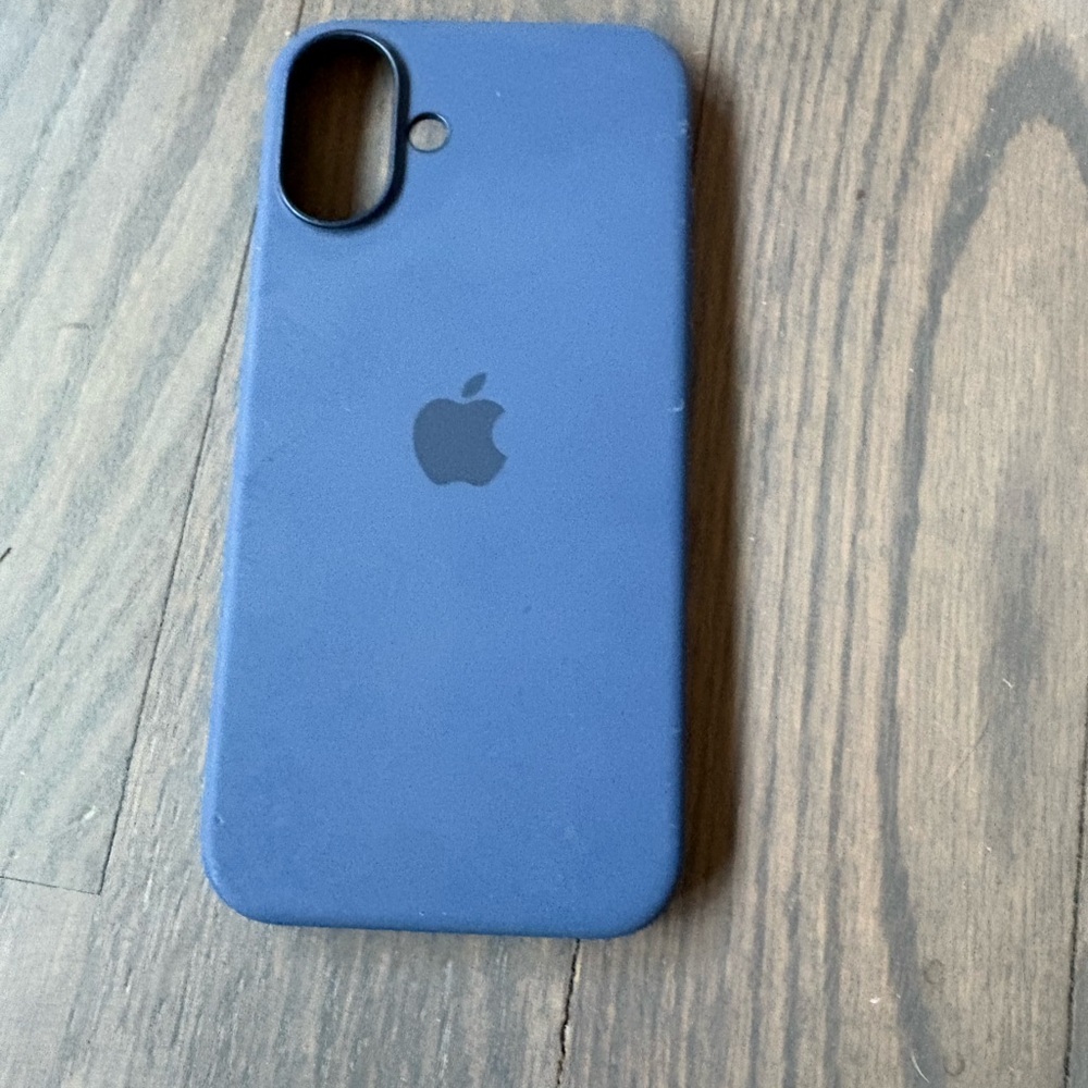Apple iPhone Blue Case (case is also Apple) 16 PLUS